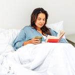 Reduce stress & relax | The comforting feeling of the blanket lowers cortisol. This way you experience less stress.