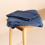 Novaline weighted blanket cover bamboo blue