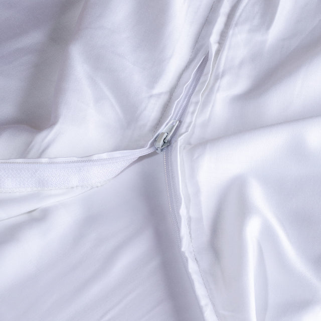 Novaline weighted blanket cover bamboo white zipper