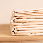 Vægtet tæppe 6 kg - 140x200 cm + Betræk Beige Bomuld