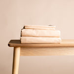 Vægtet tæppe 6 kg - 140x200 cm + Betræk Beige Bomuld