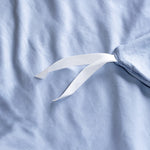 Novaline Gewichtsdeckenbezug Baumwolle blau Schlaufe