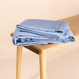 Rivestimento in cotone blu per coperta ponderata Novaline