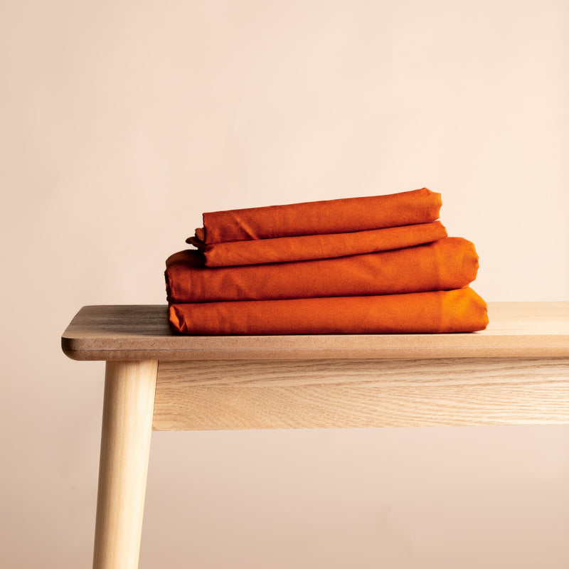 Vægtet tæppe 6 kg - 140x200 cm + Betræk Bordeaux Bomuld