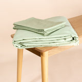 Housse en coton verte pour couverture lestée Novaline