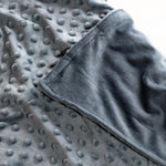 Gewichtsdecke 2 kg - 90x120 cm + Bezug Grau Minky