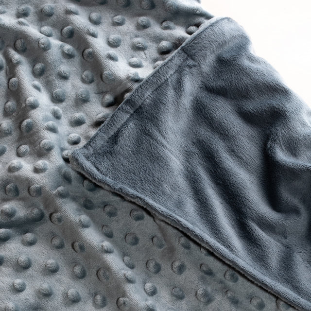 Gewichtsdecke 2 kg - 90x120 cm + Bezug Grau Minky