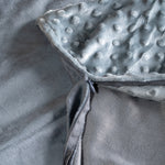 Gewichtsdecke 2 kg - 90x120 cm + Bezug Grau Minky